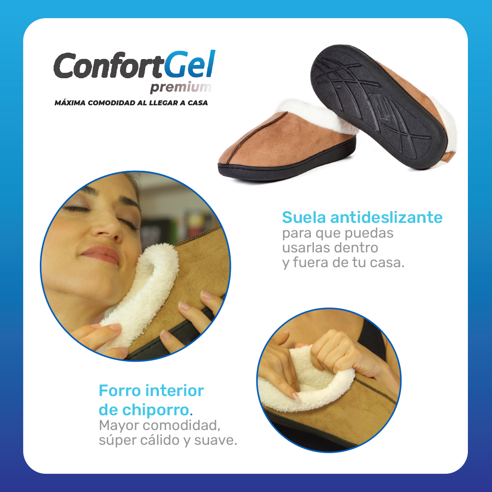 Confort Gel Premium Pantuflas Descanso - Imagen 2